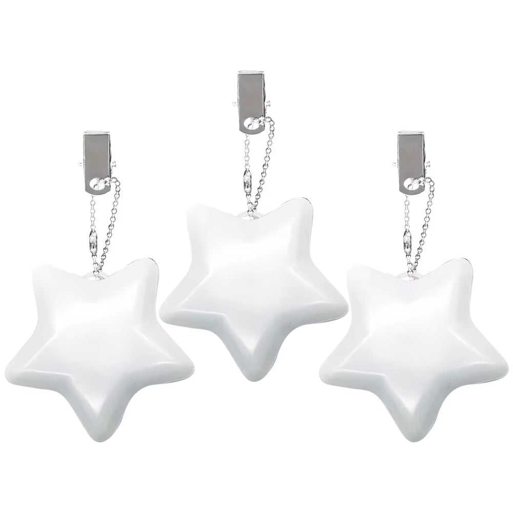1-3PCS LED Handbag Light Heart round Star Shaped Bag Lamp Touch Sensor Purse Night Light with Keychain Clip Xmas Gifts for Women